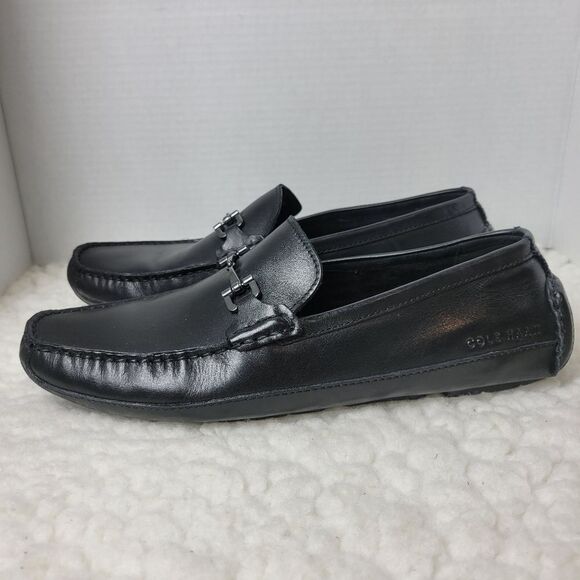 Cole Haan Wyatt Bit Driver Men's Casual Shoes Size 11 Black Leather C35783 - Picture 3 of 10